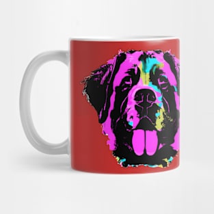 Saint Bernard Alpine Spaniel Outline Art Mug